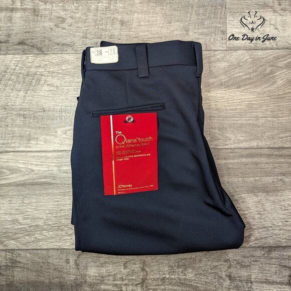 Qiana Touch Dress Pants Size 36X31 - Picture 6 of 6